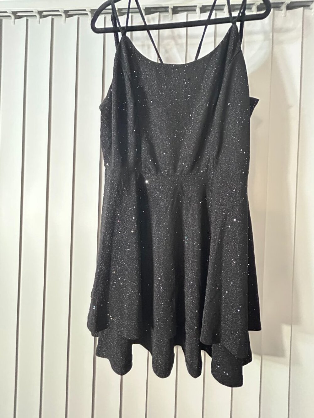 Women's HR Homrain Black Sparkle Skater Dress Size XXL NWT